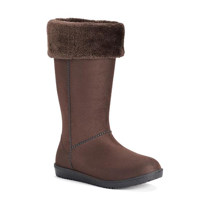 Electric Karma Dakota Women's Waterproof Rain Boots, Girl's, Size: 8, Med Brown