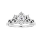 Sterling Silver Diamond Accent Tiara Ring, Women's, Size: 7, White
