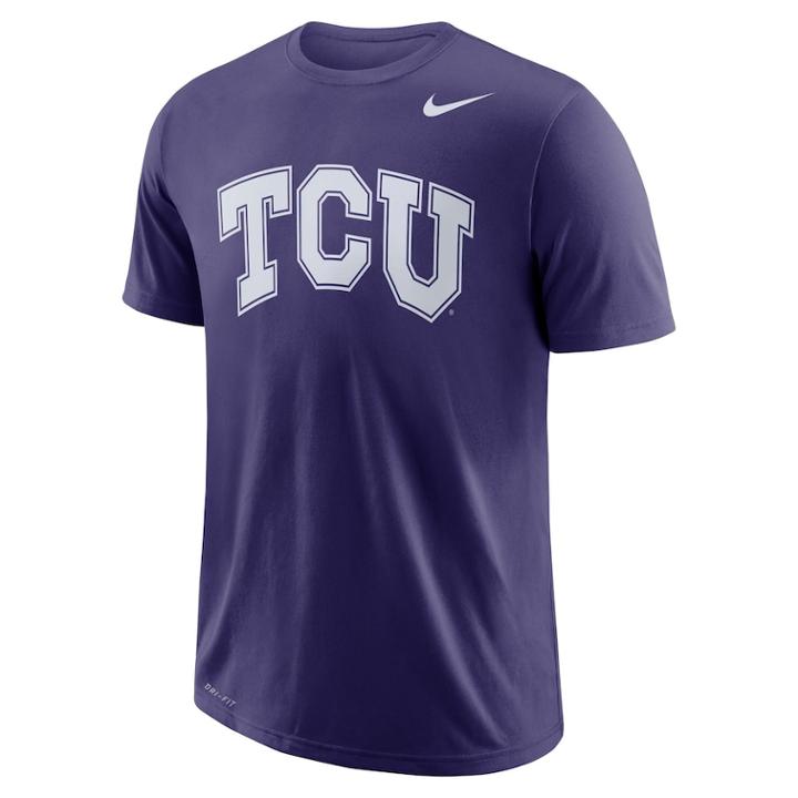 Men's Nike Tcu Horned Frogs Wordmark Tee, Size: Small, Purple