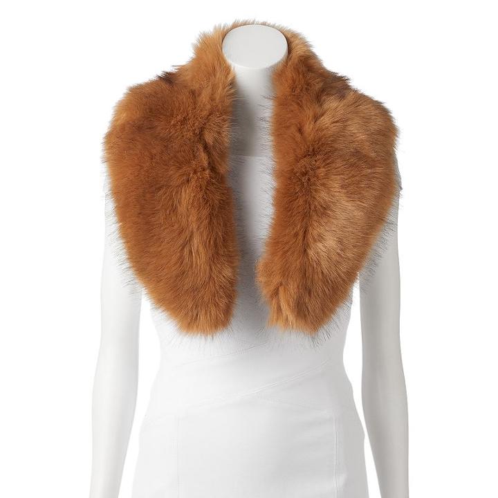 Lenore By La Regale Faux-fur Cowl Scarf, Women's, Brown