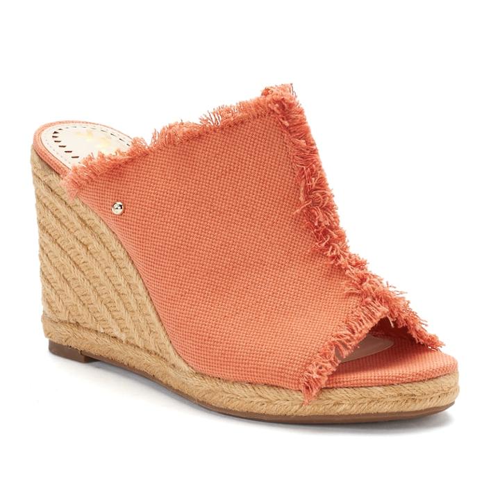 Circus By Sam Edelman Baker Women's Wedge Sandals, Size: Medium (9), Drk Orange