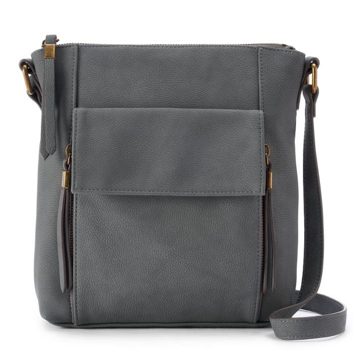 Sonoma Goods For Life&trade; Lucia Crossbody Bag, Women's, Grey