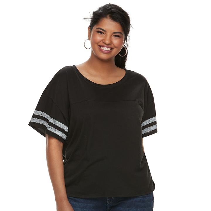 Juniors' Plus Size So&reg; Graphic High-low Hem Tee, Teens, Size: 1xl, Oxford