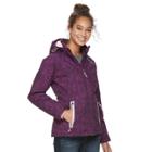 Women's Free Country Hooded Soft Shell Puffer Jacket, Size: Large, Drk Purple