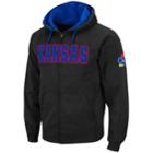 Men's Kansas Jayhawks Full-zip Fleece Hoodie, Size: Small, Med Grey
