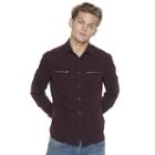 Big & Tall Rock & Republic Classic-fit Herringbone Stretch Roll-tab Button-down Shirt, Men's, Size: L Tall, Drk Purple