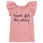 Girls 4-12 Oshkosh B'gosh&reg; Striped Reach For The Stars Tee, Size: 4-5, Blue (wash)