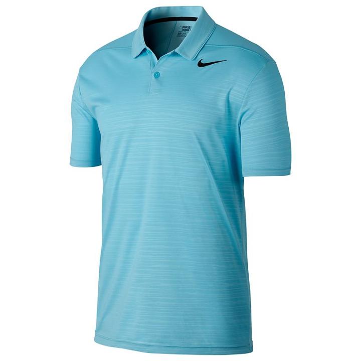 Men's Nike Essential Regular-fit Dri-fit Embossed Performance Golf Polo, Size: Medium, Brt Blue
