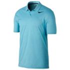 Men's Nike Essential Regular-fit Dri-fit Embossed Performance Golf Polo, Size: Medium, Brt Blue