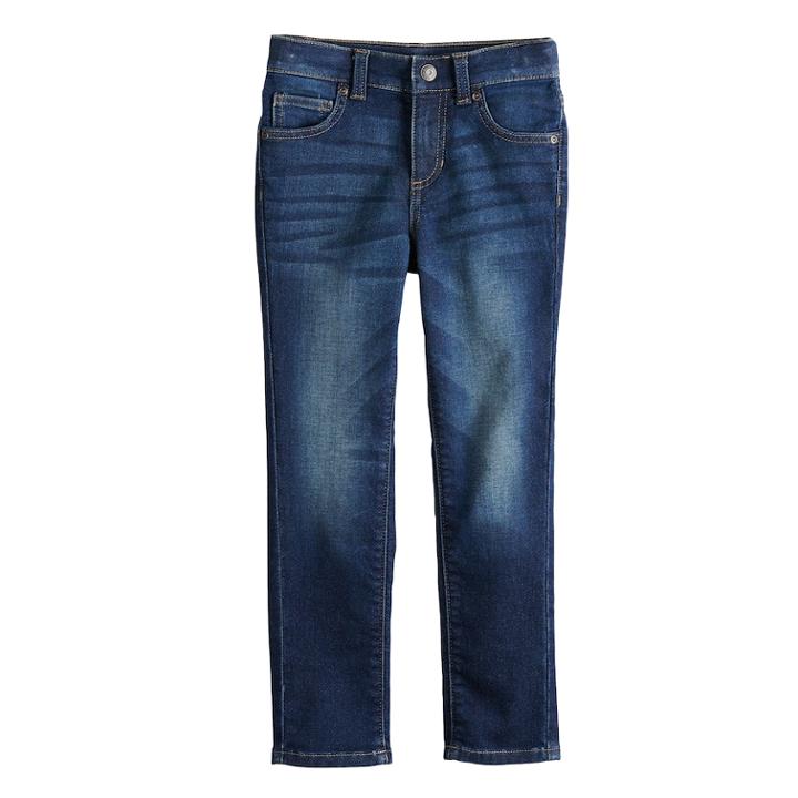 Boys 4-12 Sonoma Goods For Life&trade; Skinny Knit Jeans, Size: 6, Blue