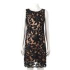 Women's Ronni Nicole Flocked Lace Shift Dress, Size: 14, Ovrfl Oth