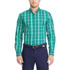 Men's Chaps Classic-fit Patterned Stretch Button-down Shirt, Size: Small, Green