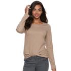Women's Sonoma Goods For Life&trade; Essential Crewneck Tee, Size: Xl, Lt Brown