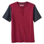 Boys 8-20 Urban Pipeline&reg; Henley Raglan Tee, Boy's, Size: Medium, Red