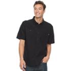 Men's Vans Print Button-down Shirt, Size: Xxl, Black