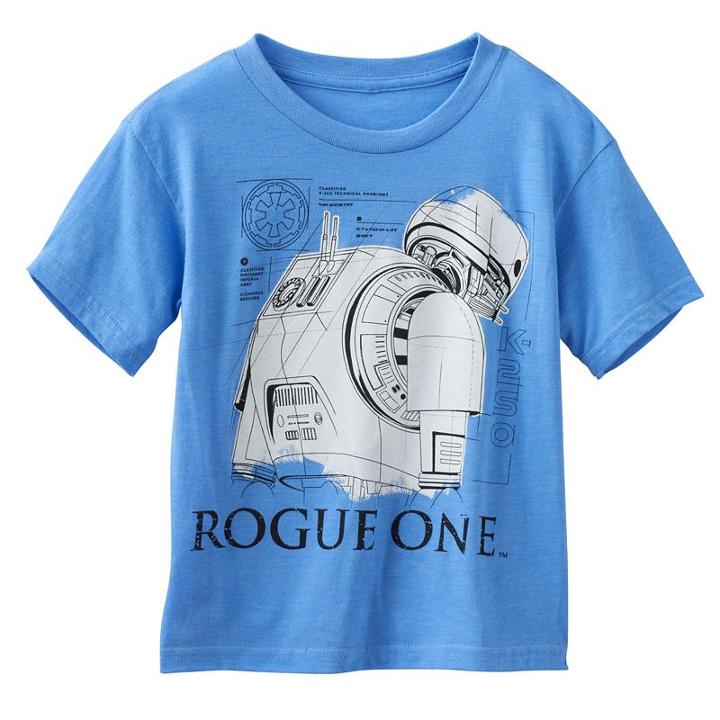 Boys 4-7 Star Wars Rogue One Graphic Tee, Boy's, Size: 7, Light Blue