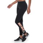 Women's Nike Sportswear Just Do It Graphic Leggings, Size: Large, Grey (charcoal)