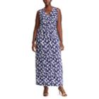 Plus Size Chaps Vine Empire Maxi Dress, Women's, Size: 20 W, Blue (navy)