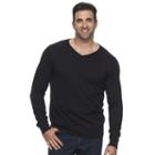 Big & Tall Croft & Barrow&reg; True Comfort Classic-fit Easy-care V-neck Sweater, Men's, Size: Xl Tall, Black