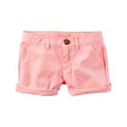 Girls 4-8 Carter's Rolled Solid Shorts, Girl's, Size: 5, Pink