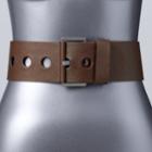Women's Simply Vera Vera Wang Wide Waist Belt, Size: Large, Dark Brown