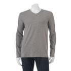 Men's Apt. 9&reg; V-neck Tee, Size: Large, Med Grey