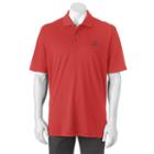 Men's Pebble Beach Classic-fit Textured Performance Golf Polo, Size: Medium, Dark Red