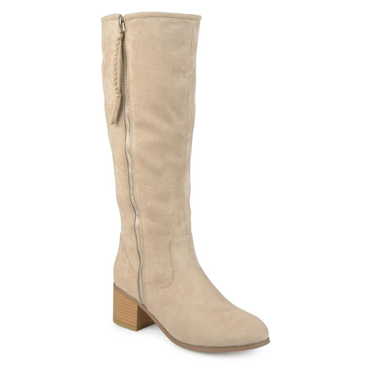 Journee Collection Sanora Women's Boots, Size: Medium (7), Light Grey