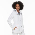 Women's D.e.t.a.i.l.s Radiance Hooded Lightweight Jacket, Size: Large, White