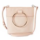 Lc Lauren Conrad O-ring Mini Bucket Crossbody Bag, Women's, Light Pink