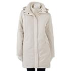 Women's Excelled Hooded Puffer 3-in-1 Systems Jacket, Size: Large, White