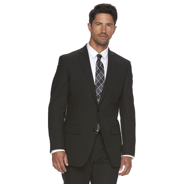 Men's Apt. 9&reg; Slim-fit Stretch Suit Jacket, Size: 42 - Regular, Black