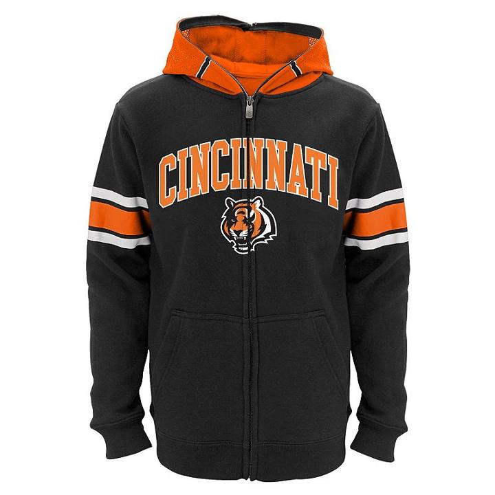 Boys 8-20 Cincinnati Bengals Helmet Hoodie, Boy's, Size: S(8), Black