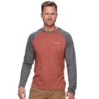 Men's Columbia Wildberry Classic-fit Colorblock Omni-wick Raglan Tee, Size: Xl, Drk Orange