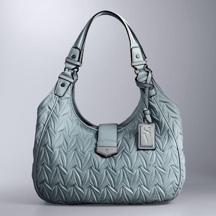 Simply Vera Vera Wang Tailor Large Hobo, Women's, Light Blue