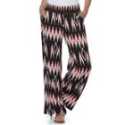 Juniors' About A Girl Smocked Print Palazzo Pants, Size: Xs, Oxford