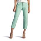 Petite Lee Essential Chino Capris, Women's, Size: 16 Petite, Lt Green