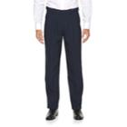 Big & Tall Croft & Barrow&reg; Essential Classic-fit Pleated Dress Pants, Men's, Size: 44x32, Blue