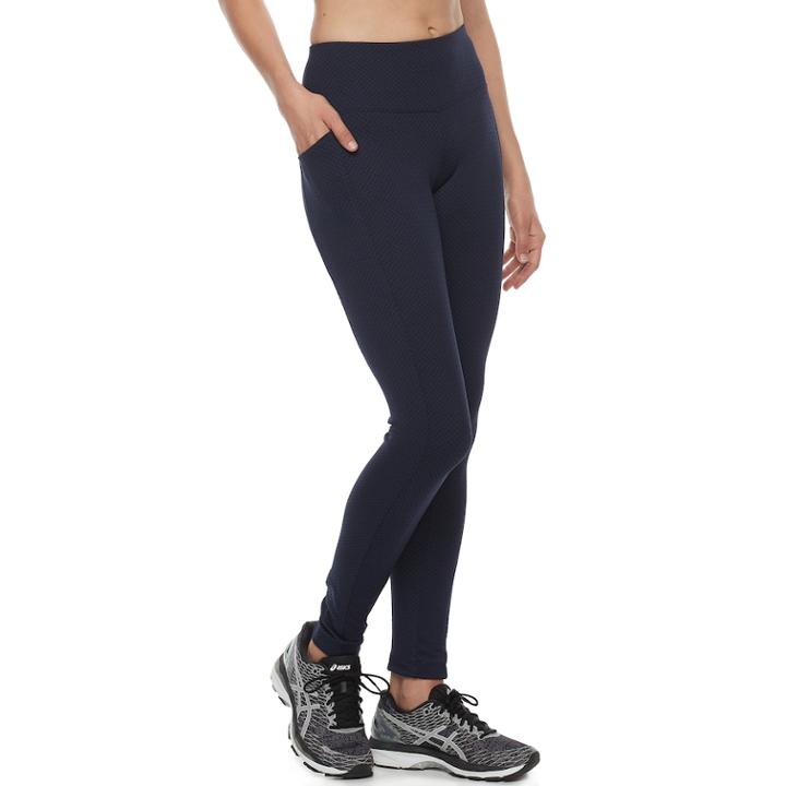 Women's Tek Gear&reg; Jacquard Leggings, Size: Medium, Oxford