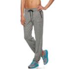 Women's Tek Gear&reg; Base Knit Bungee Hem Workout Pants, Size: Xl, Dark Grey