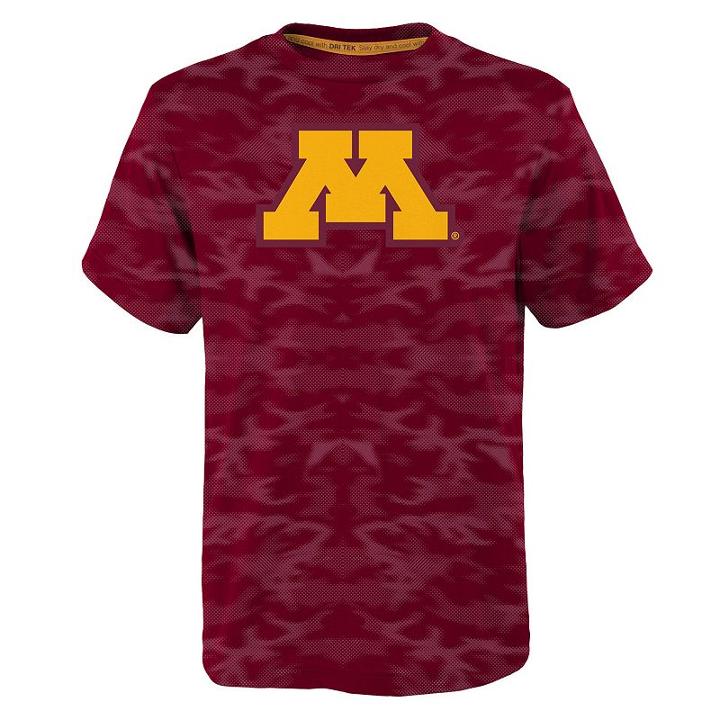 Boys 4-7 Minnesota Golden Gophers Vector Dri-tek Tee, Size: L 7, Red Other