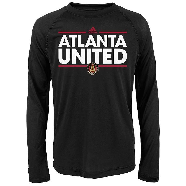 Boys 8-20 Adidas Atlanta United Fc Dassler City Long-sleeved Tee, Size: S 8, Black