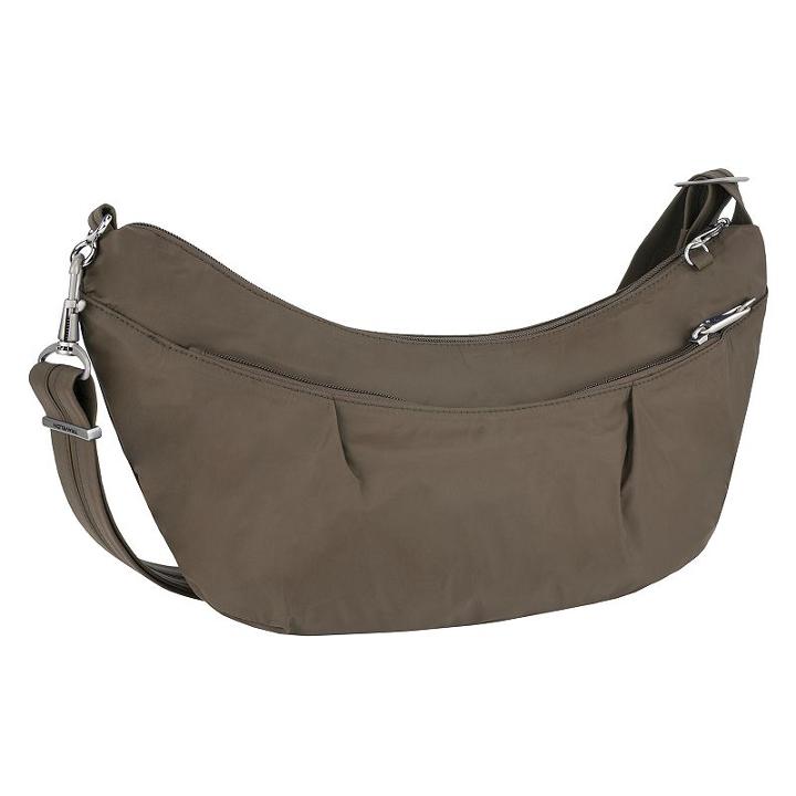 Travelon Classic Light Sling-style Hobo Bag, Women's, Brown