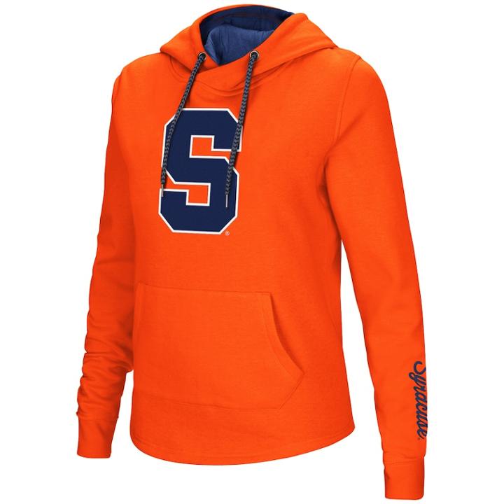 Women's Syracuse Orange Crossover Hoodie, Size: Medium, Drk Orange
