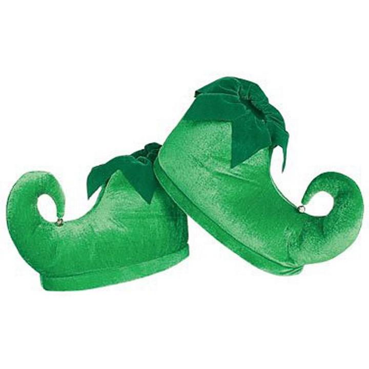 Adult Elf Costume Shoes, Adult Unisex, Green
