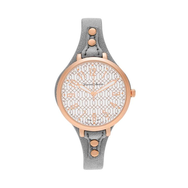 Journee Collection Women's Geometric Watch, Size: Medium, Grey