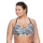 Plus Size Adidas Stroke A Pose Bikini Top, Women's, Size: 1xl, Black