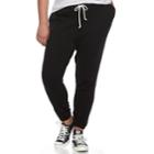 Juniors' Plus Size So&reg; Fleece Jogger Pants, Teens, Size: 2xl, Black