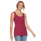 Women's Sonoma Goods For Life&trade; Layering Tank, Size: Medium, Med Red