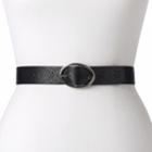 Women's Sonoma Goods For Life&trade; Perforated Reversible Belt, Size: Small, Dark Brown